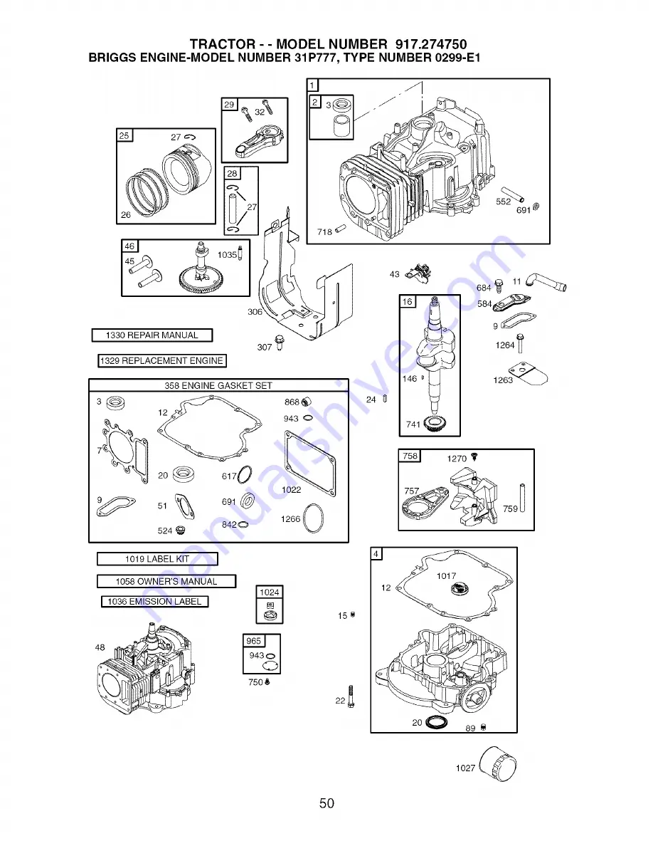 Craftsman 917.27475 Скачать руководство пользователя страница 50