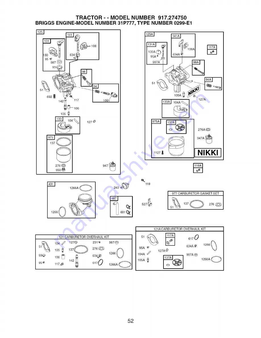 Craftsman 917.27475 Owner'S Manual Download Page 52