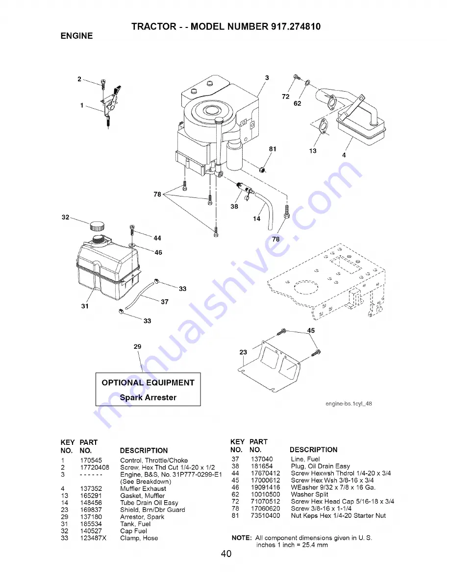 Craftsman 917.27481 Owner'S Manual Download Page 40