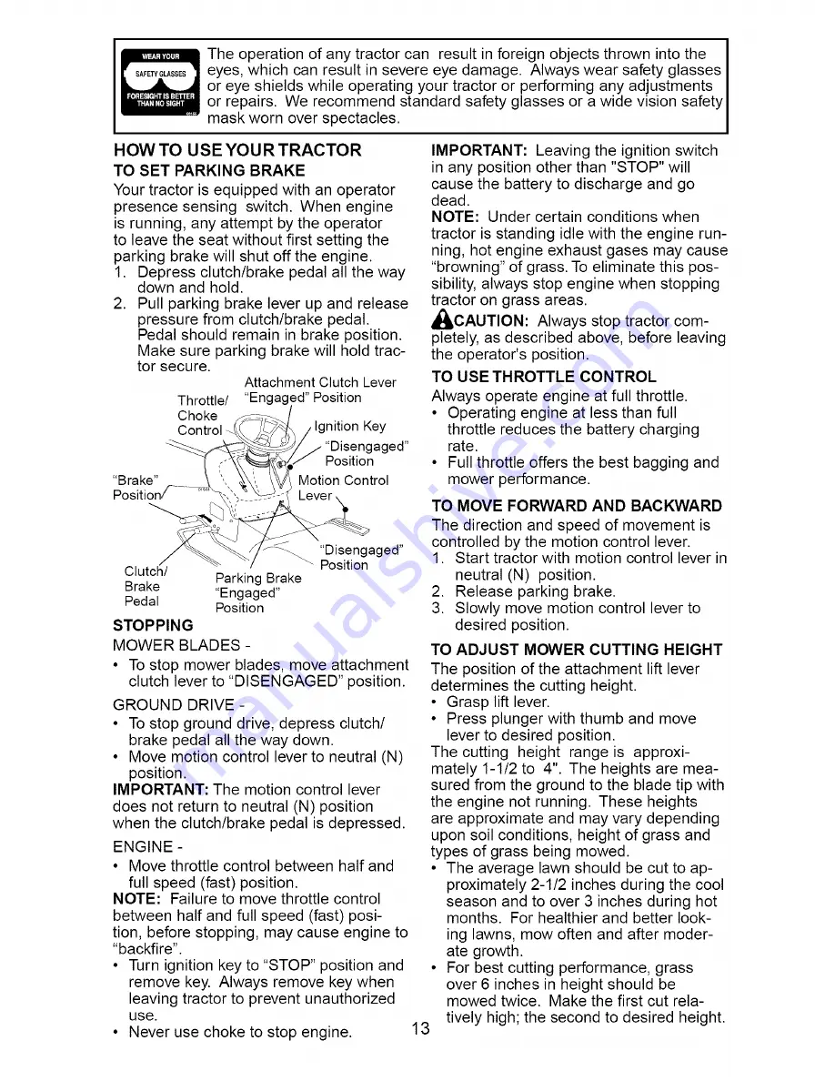 Craftsman 917.274822 Owner'S Manual Download Page 13