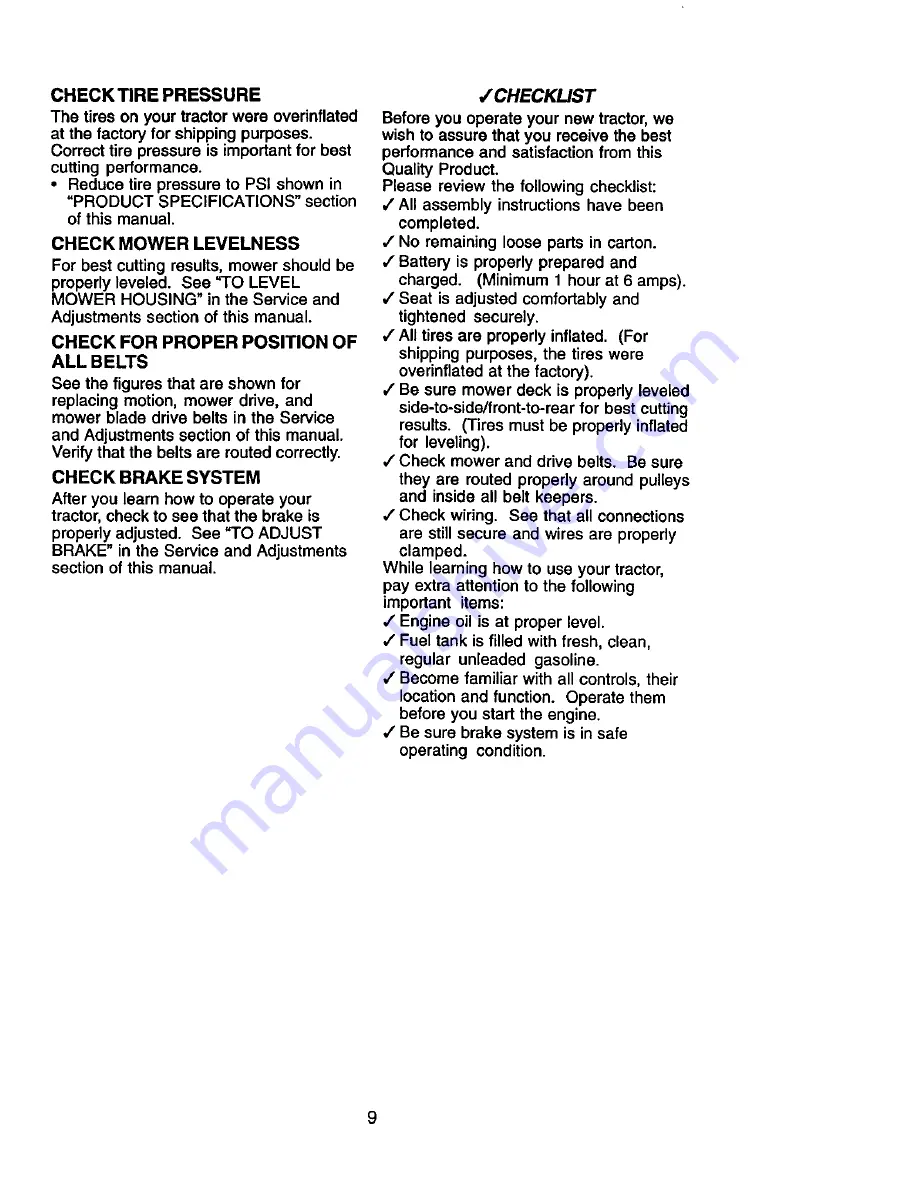 Craftsman 917.274970 Owner'S Manual Download Page 9