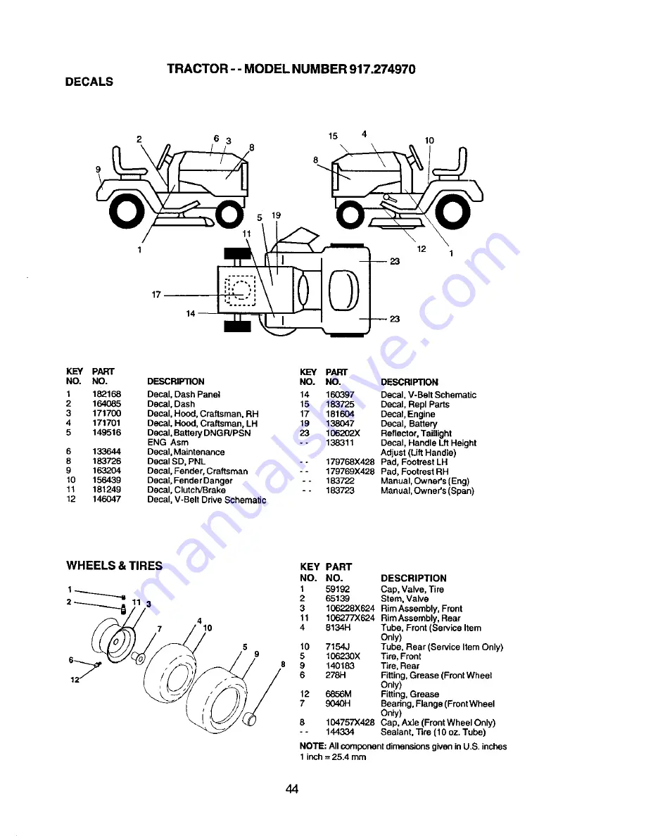 Craftsman 917.274970 Owner'S Manual Download Page 44