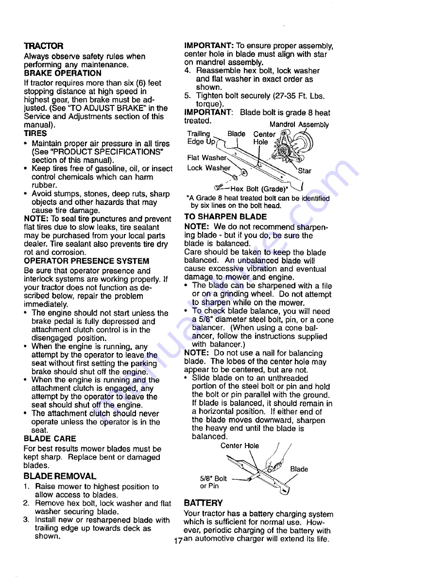 Craftsman 917.274980 Owner'S Manual Download Page 17