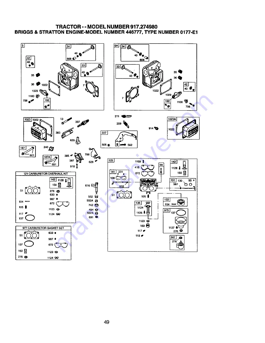 Craftsman 917.274980 Owner'S Manual Download Page 49