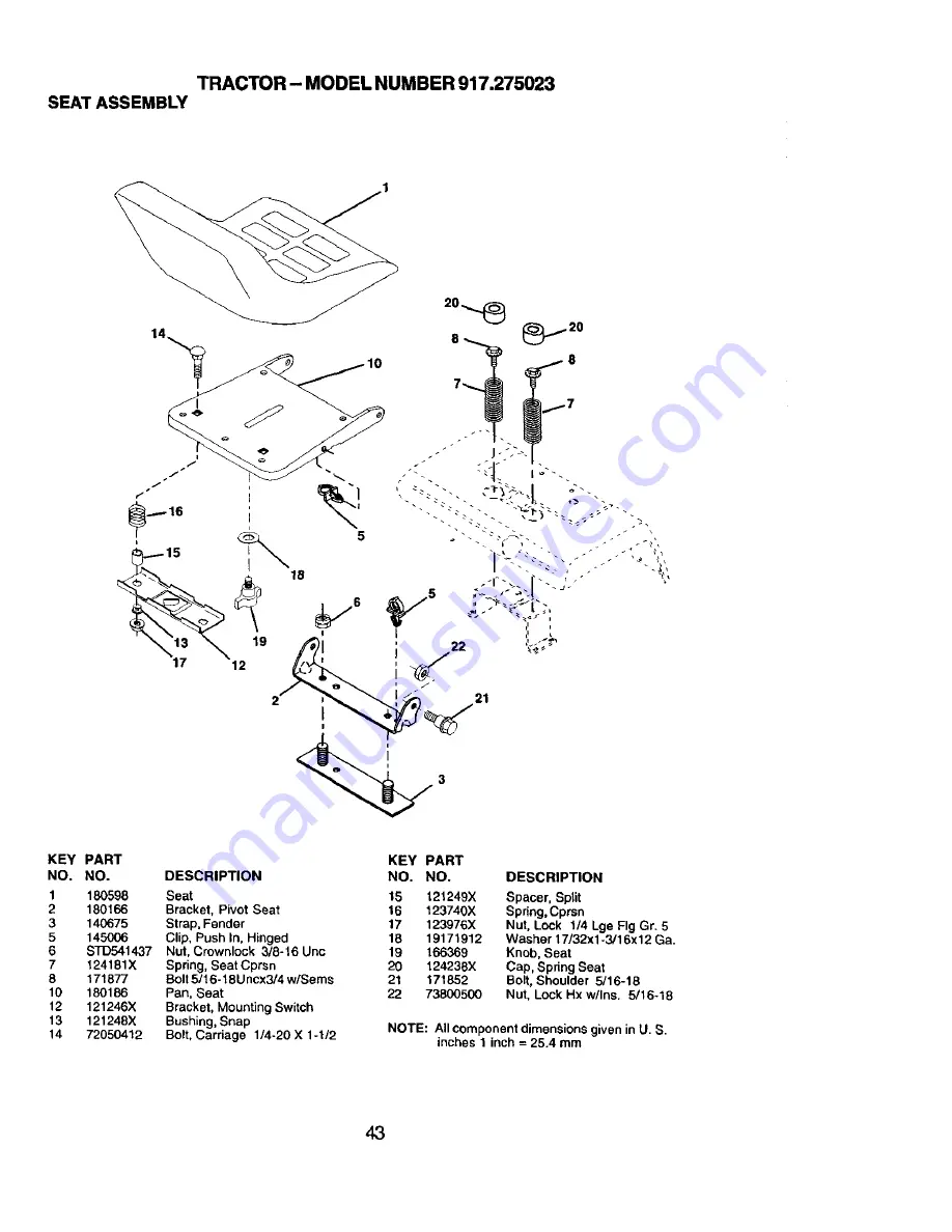 Craftsman 917.275023 Owner'S Manual Download Page 43