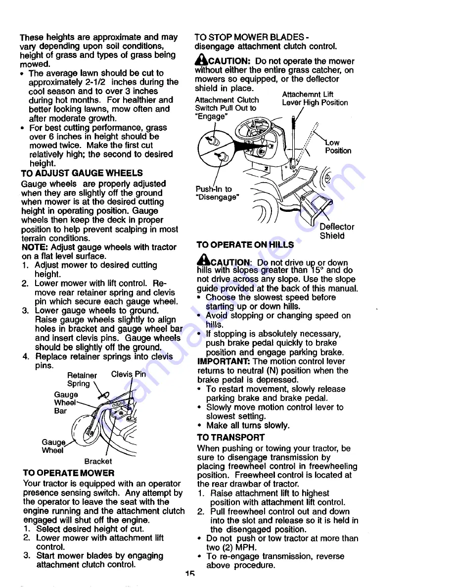 Craftsman 917.275043 Owner'S Manual Download Page 15