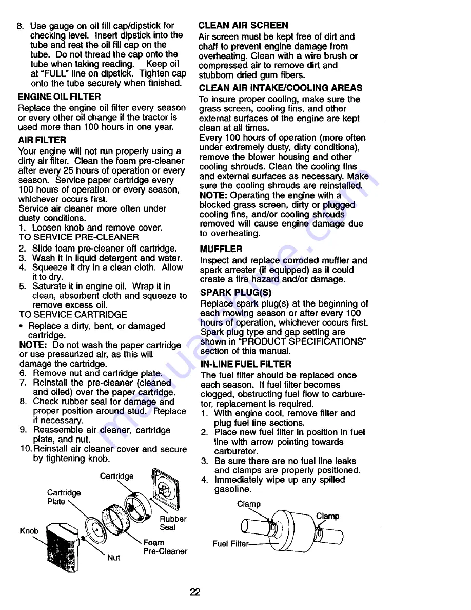 Craftsman 917.275043 Owner'S Manual Download Page 22