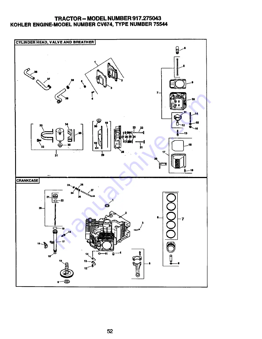 Craftsman 917.275043 Скачать руководство пользователя страница 52