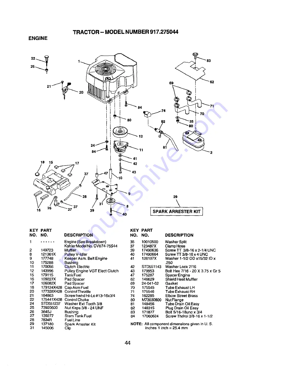 Craftsman 917.275044 Скачать руководство пользователя страница 44