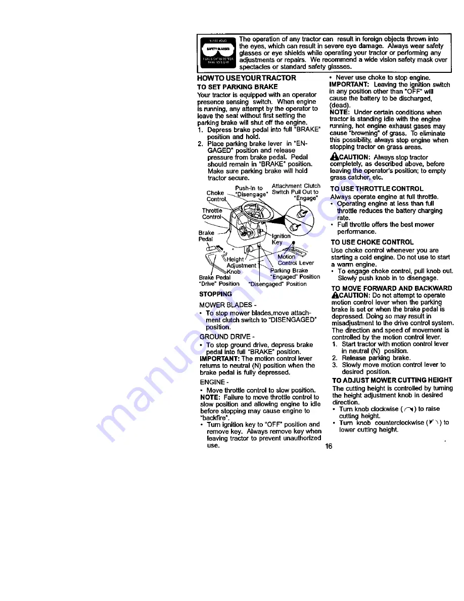 Craftsman 917.275223 Owner'S Manual Download Page 16