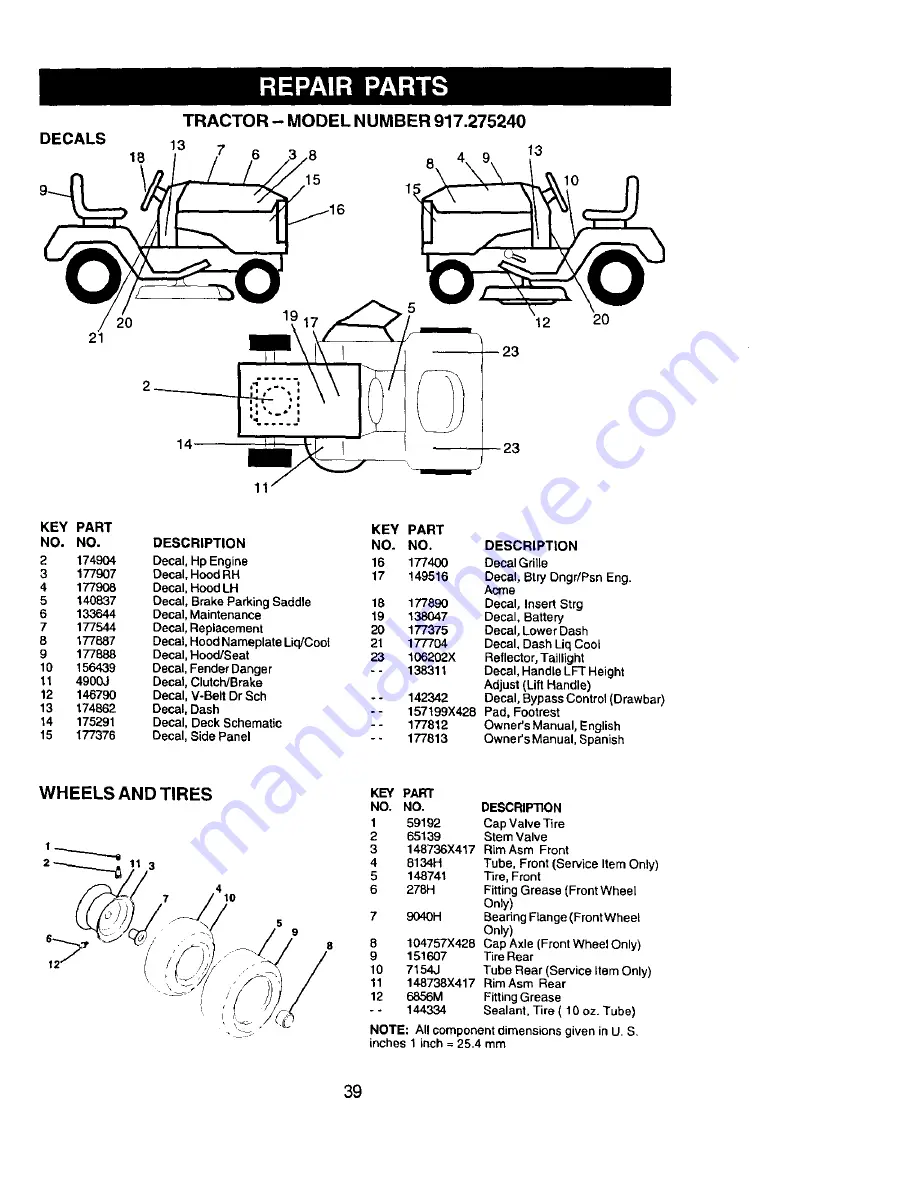 Craftsman 917.275240 Скачать руководство пользователя страница 39