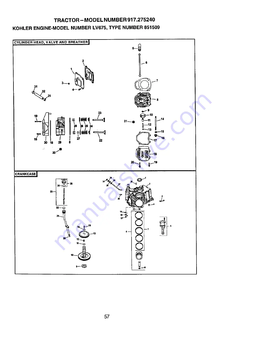 Craftsman 917.275240 Скачать руководство пользователя страница 57