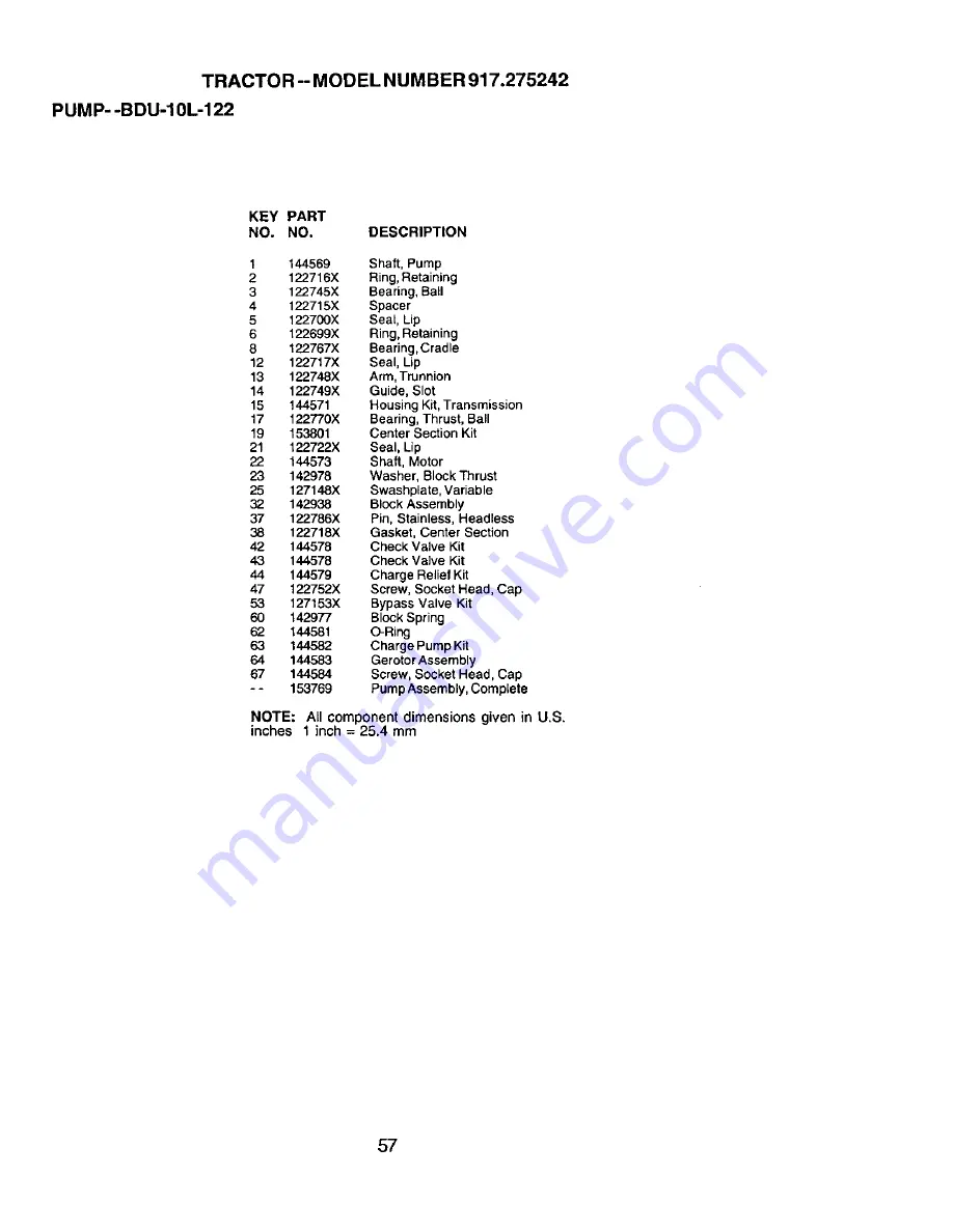 Craftsman 917.275242 Owner'S Manual Download Page 57