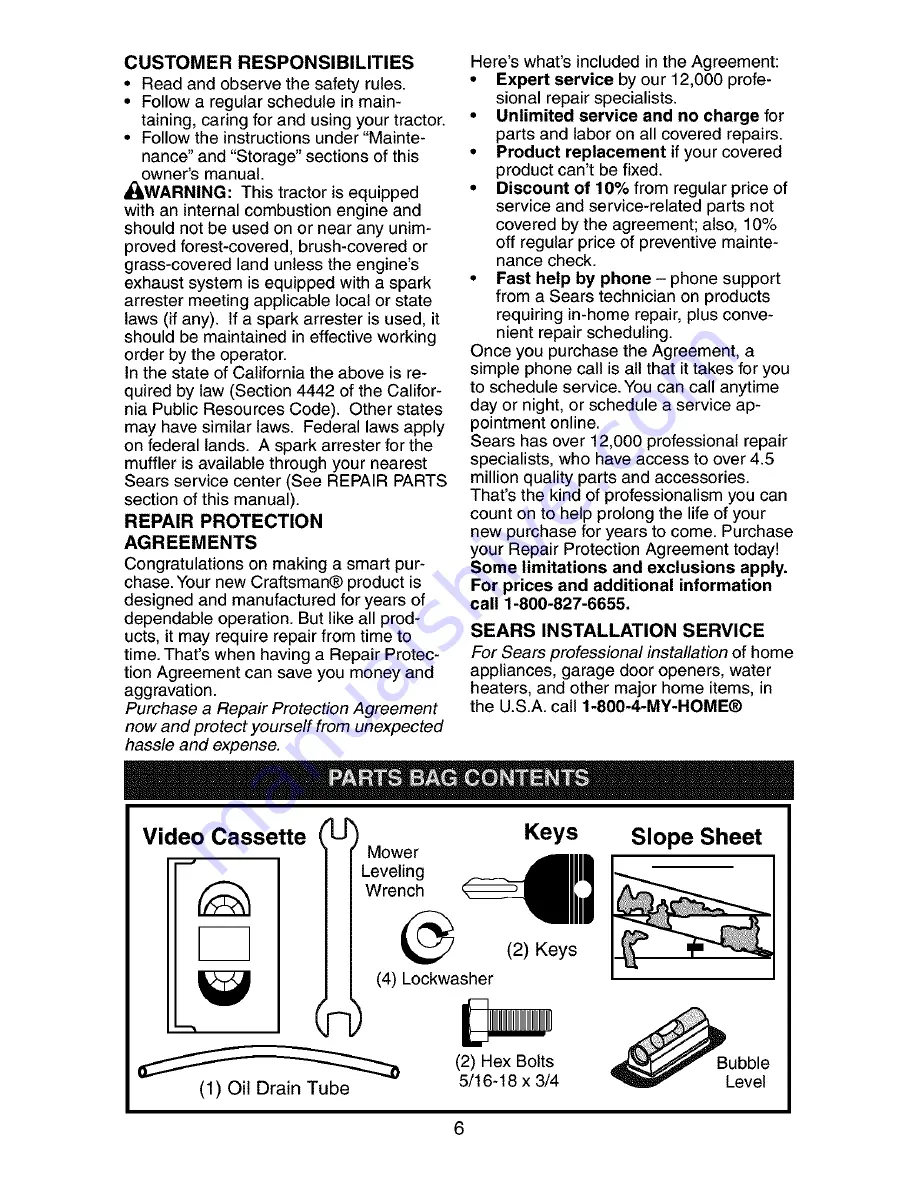 Craftsman 917.275283 Owner'S Manual Download Page 6