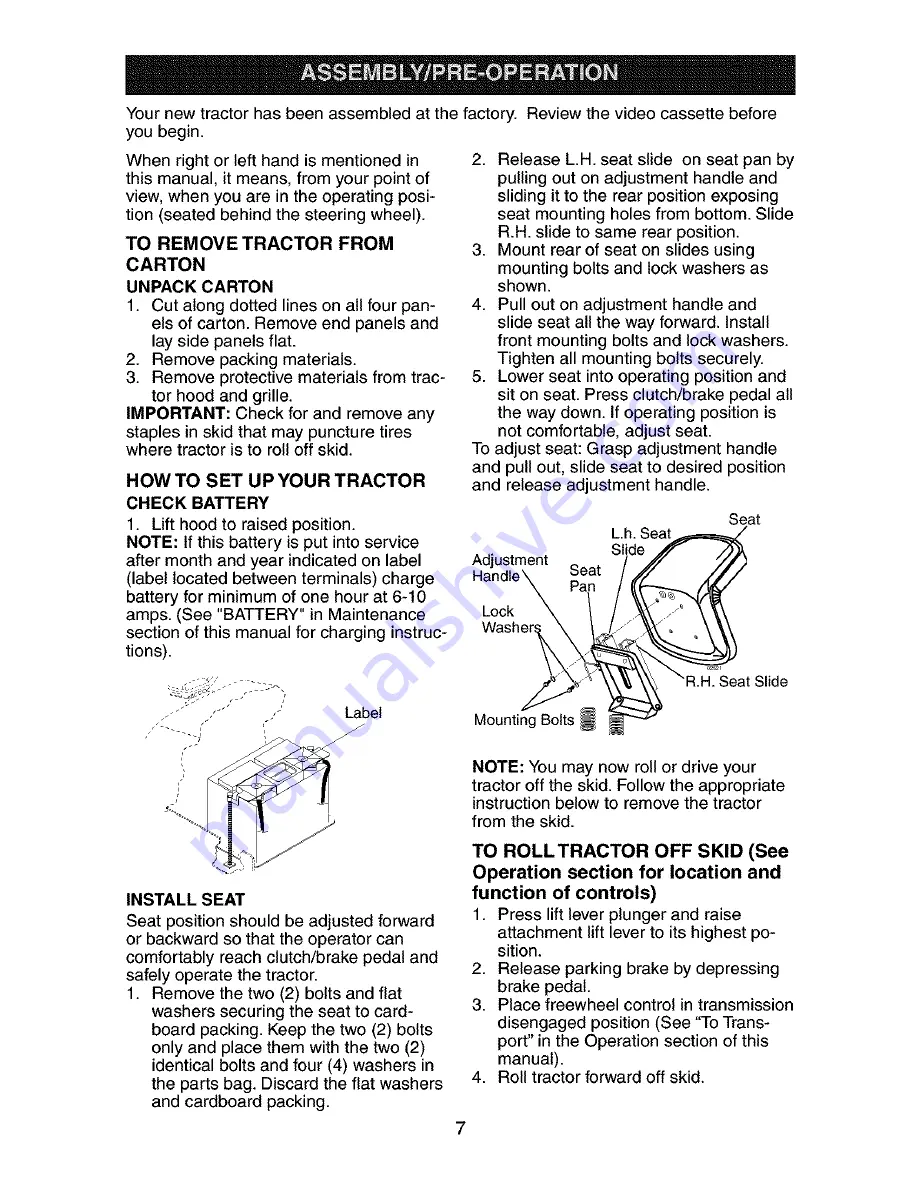 Craftsman 917.275285 Owner'S Manual Download Page 7