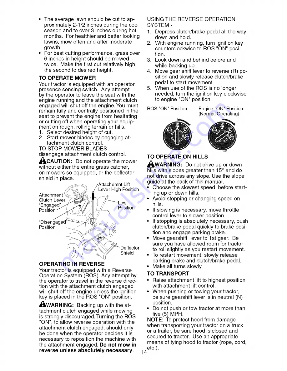 Craftsman 917.275350 Operator'S Manual Download Page 14