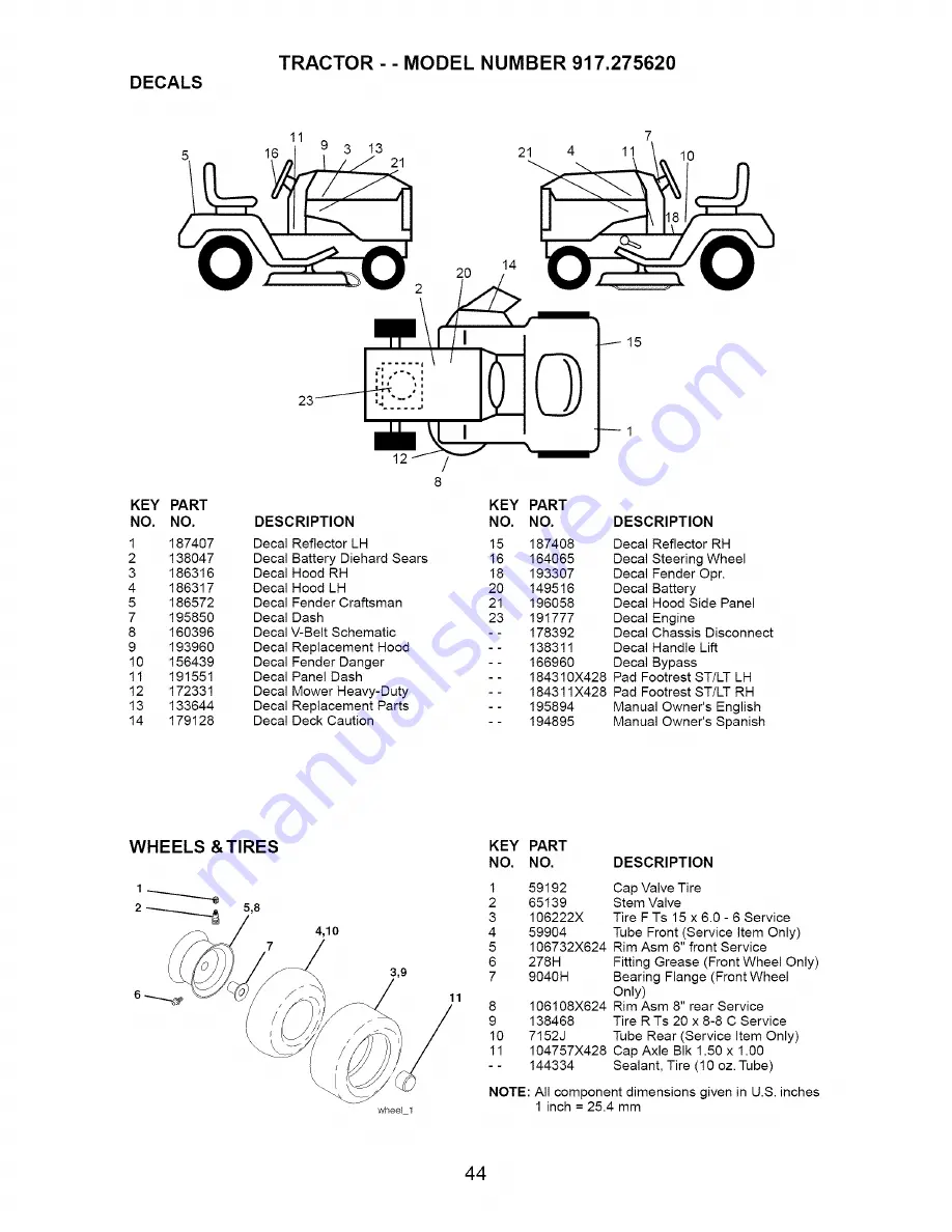 Craftsman 917.275620 Скачать руководство пользователя страница 44