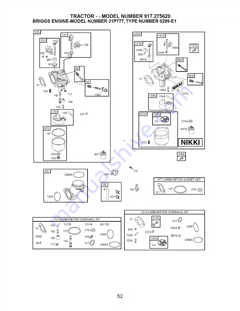 Craftsman 917.275620 Owner'S Manual Download Page 52