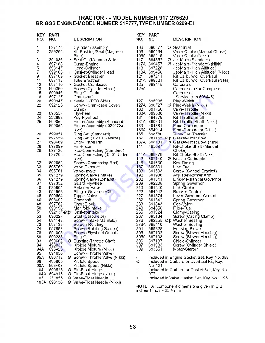 Craftsman 917.275620 Owner'S Manual Download Page 53