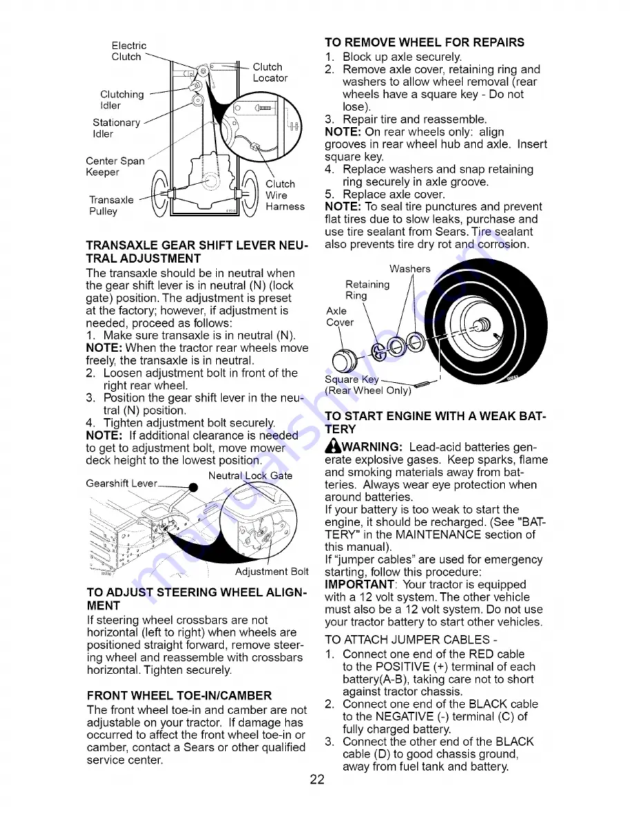 Craftsman 917.275632 Owner'S Manual Download Page 22