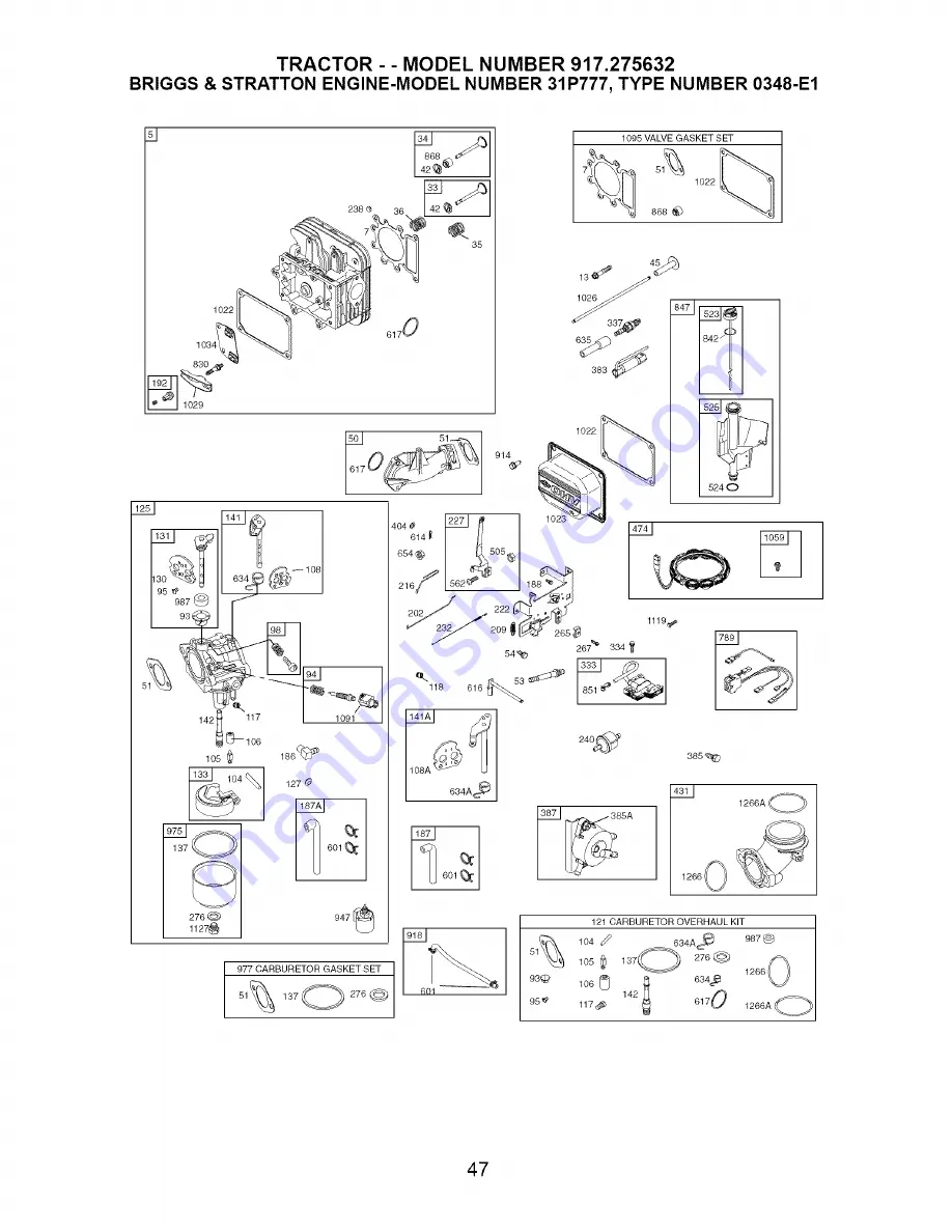 Craftsman 917.275632 Скачать руководство пользователя страница 47