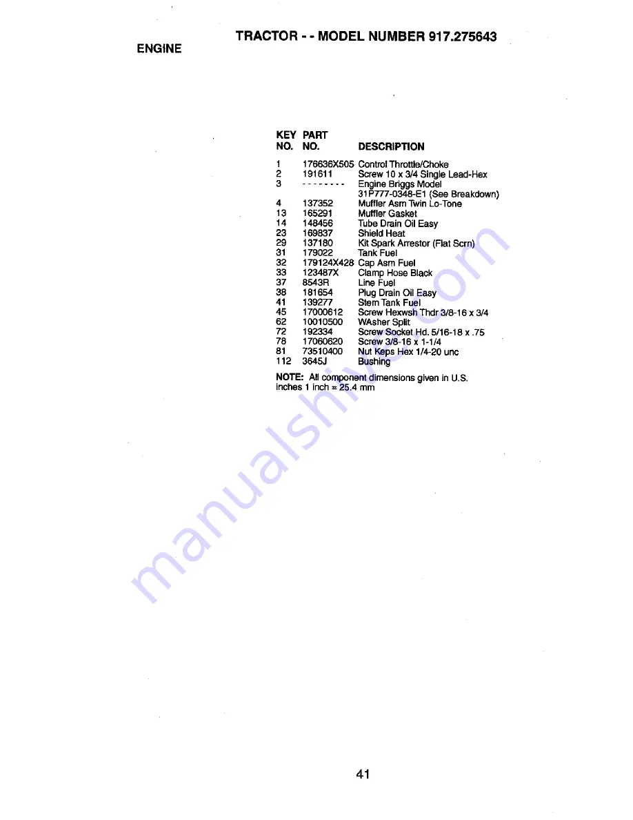 Craftsman 917.275643 Owner'S Manual Download Page 41