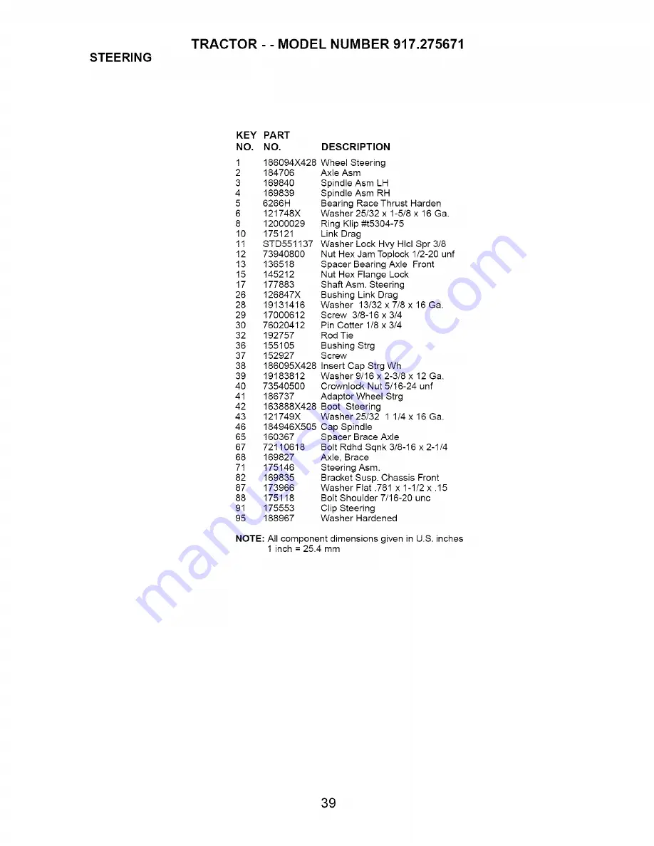 Craftsman 917.275671 Owner'S Manual Download Page 39