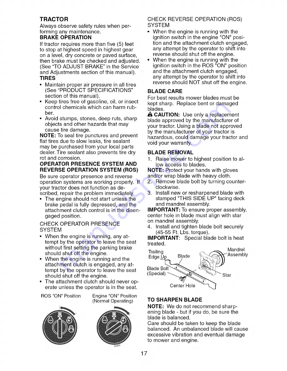 Craftsman 917.275700 Owner'S Manual Download Page 17