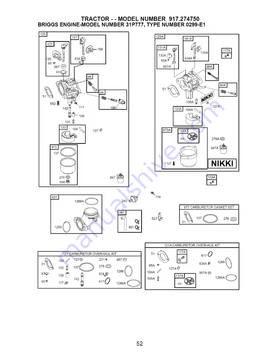 Craftsman 917.275750 Owner'S Manual Download Page 52