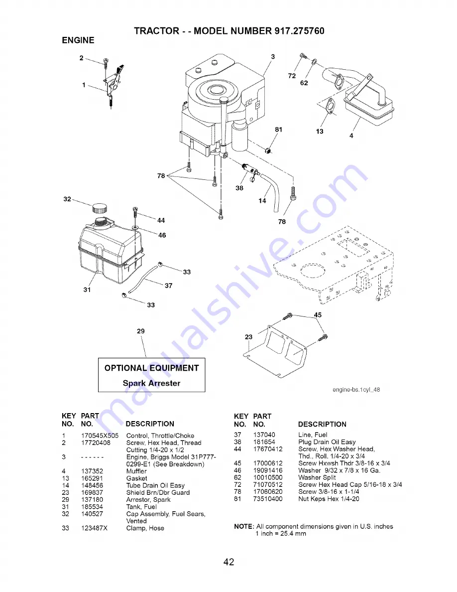 Craftsman 917.275760 Скачать руководство пользователя страница 42