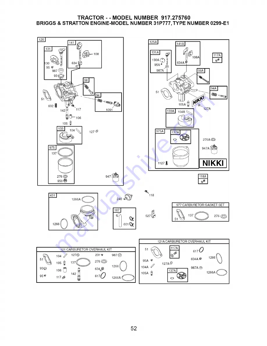 Craftsman 917.275760 Owner'S Manual Download Page 52