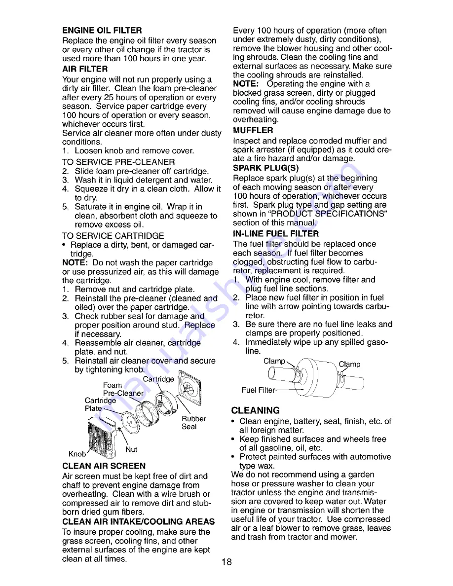 Craftsman 917.276010 Owner'S Manual Download Page 18