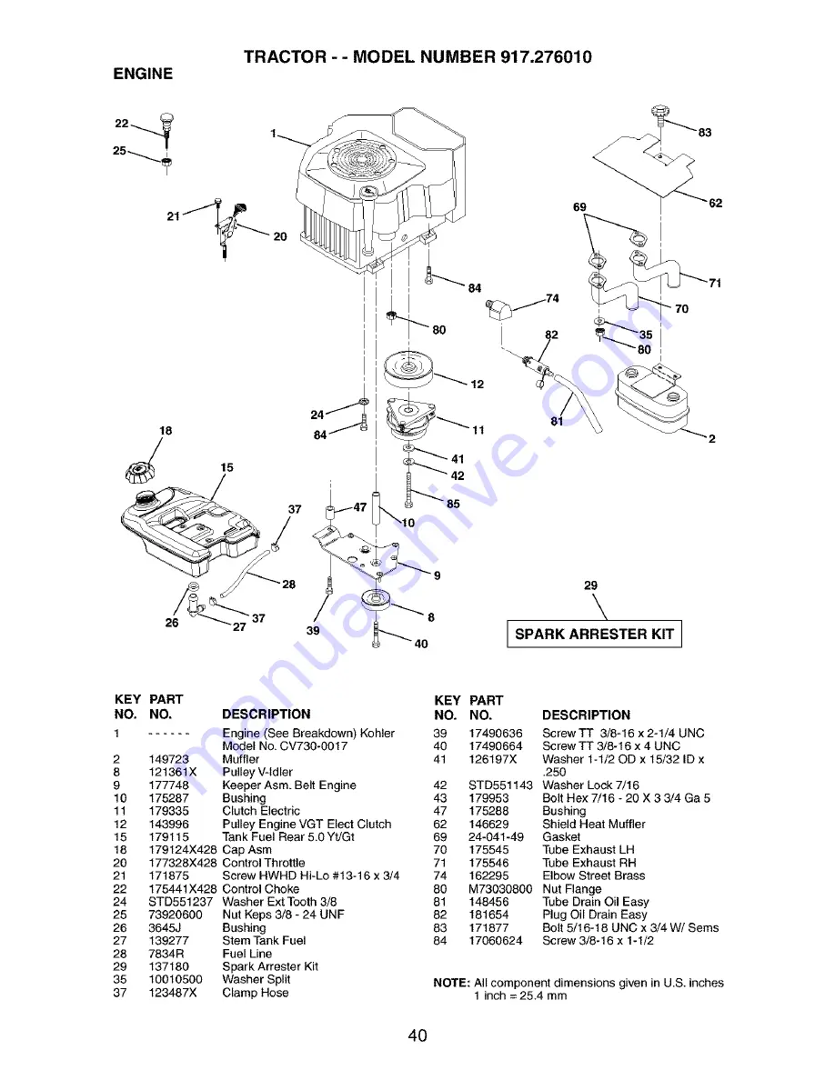 Craftsman 917.276010 Скачать руководство пользователя страница 40