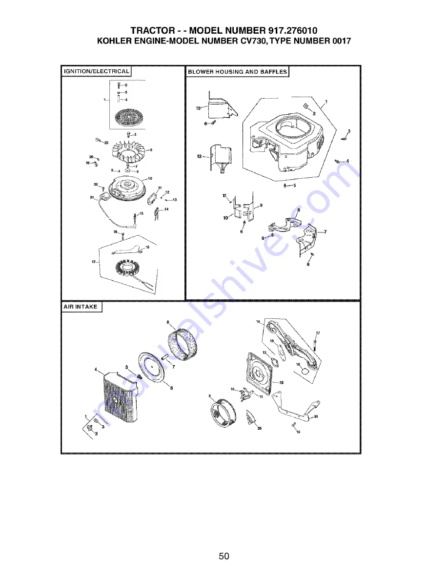 Craftsman 917.276010 Owner'S Manual Download Page 50