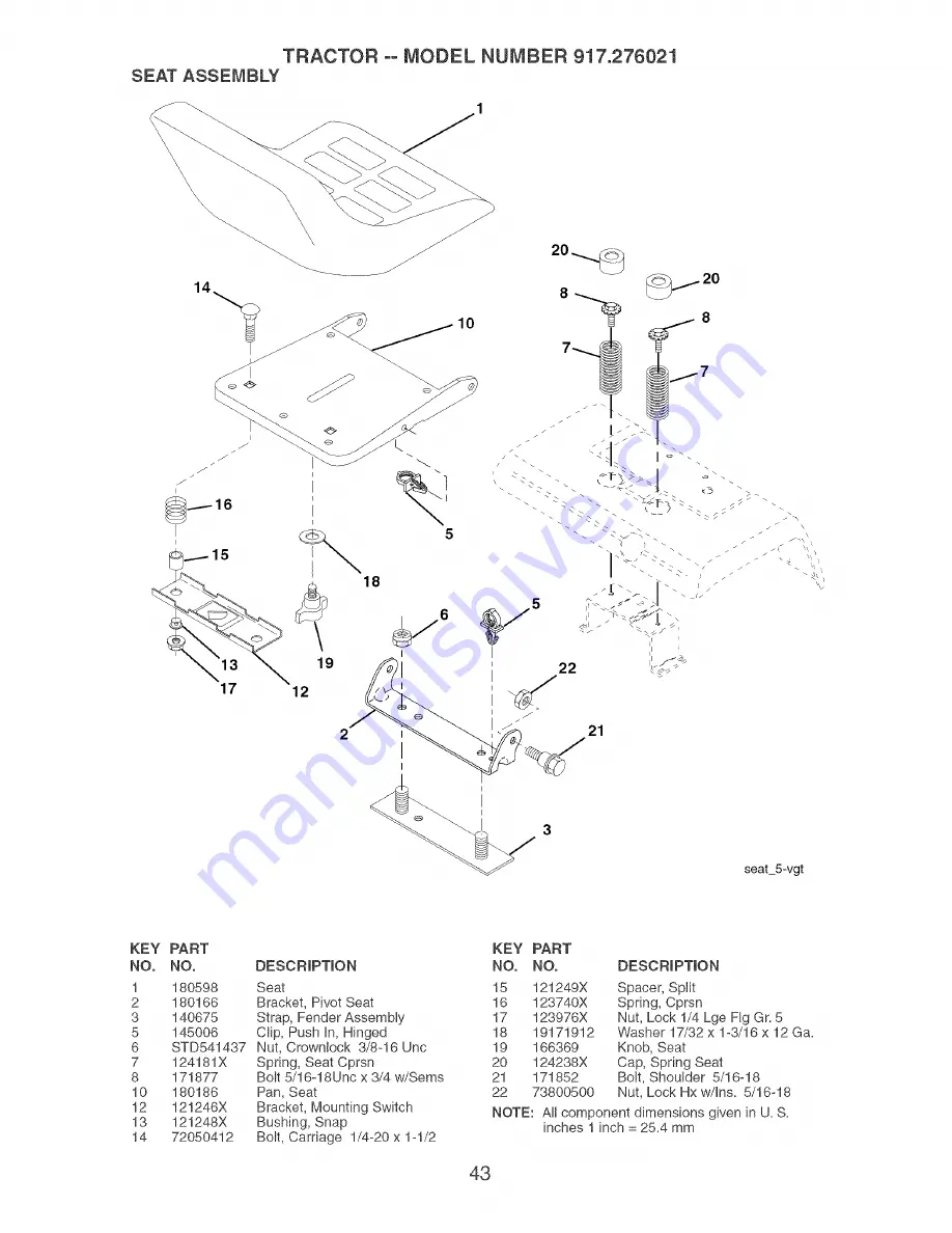 Craftsman 917.276021 Owner'S Manual Download Page 43