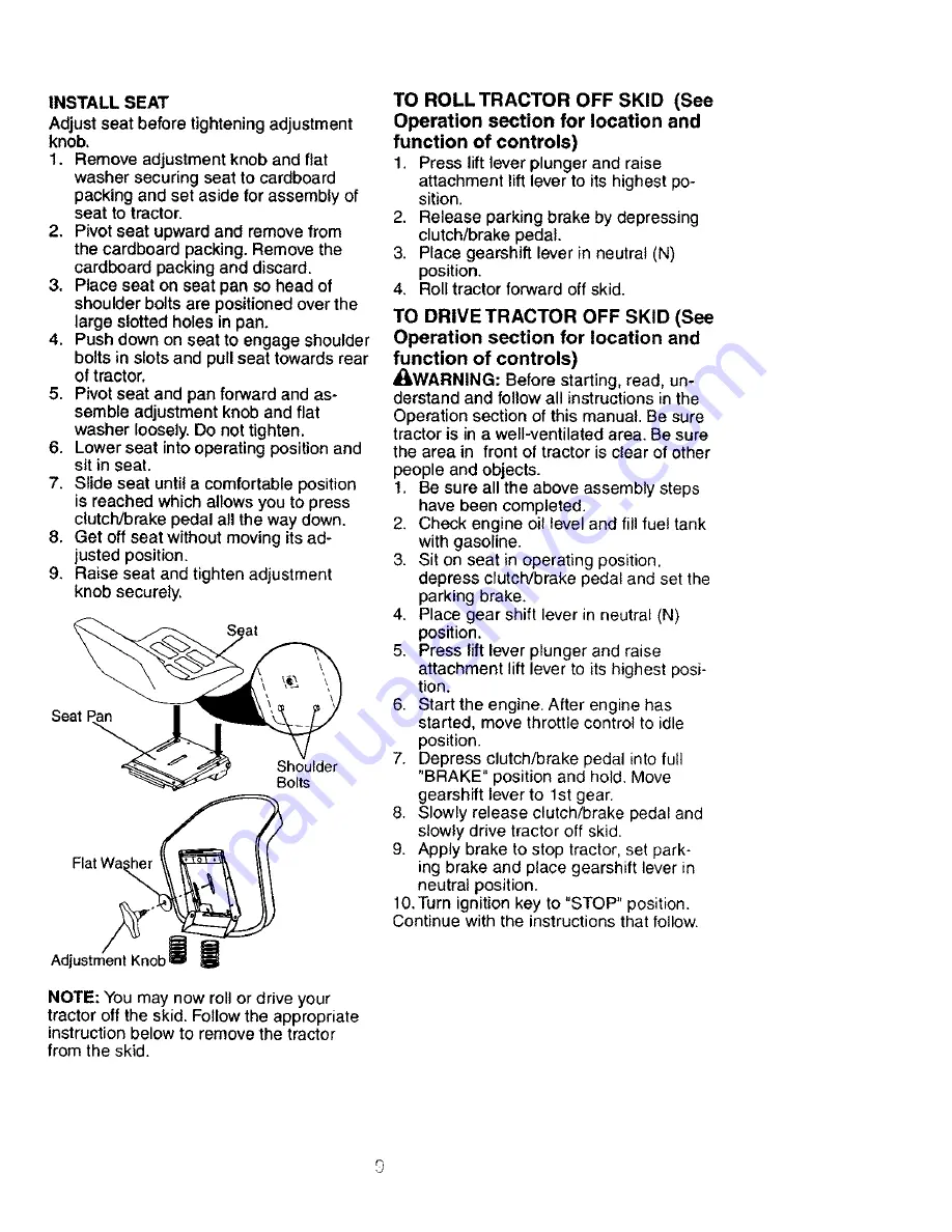 Craftsman 917.27603 Owner'S Manual Download Page 9