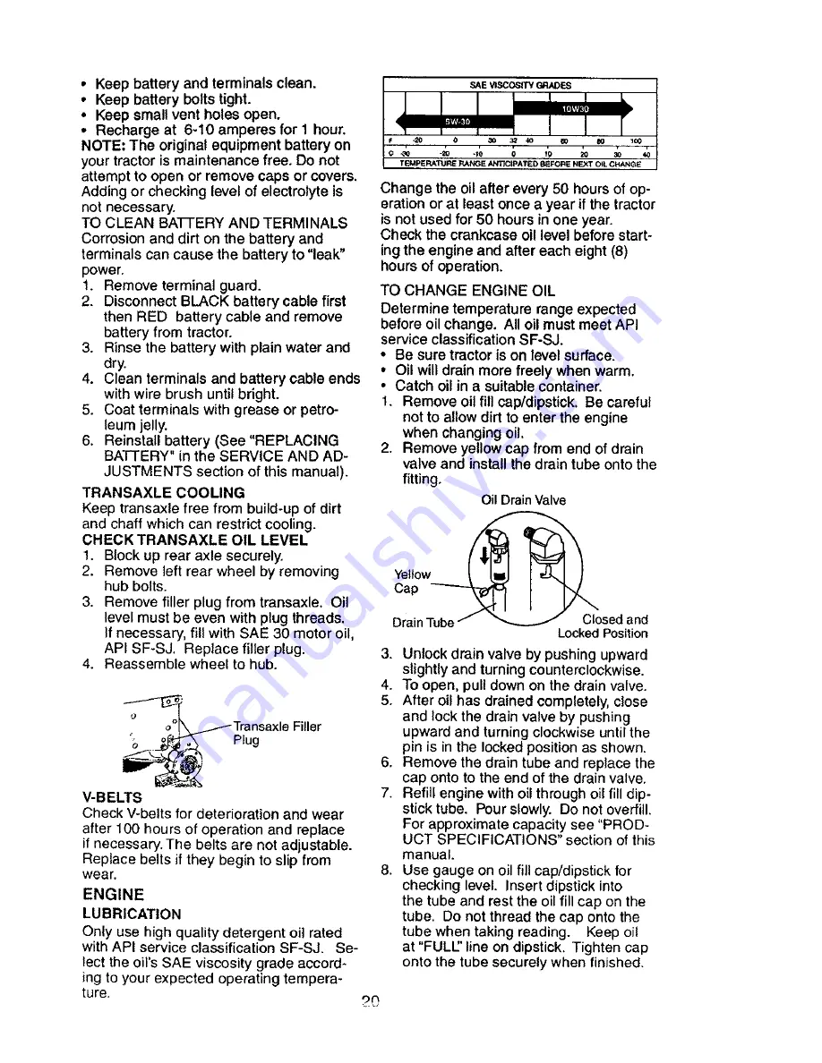 Craftsman 917.27603 Owner'S Manual Download Page 20