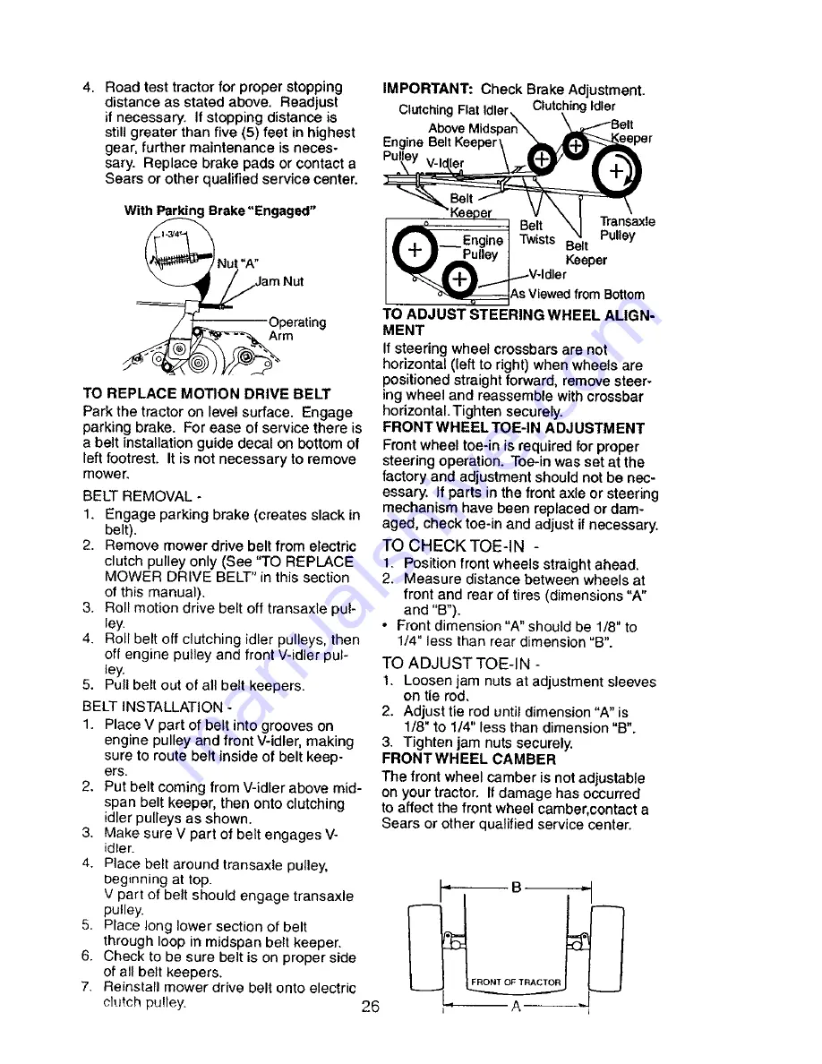 Craftsman 917.27603 Owner'S Manual Download Page 26