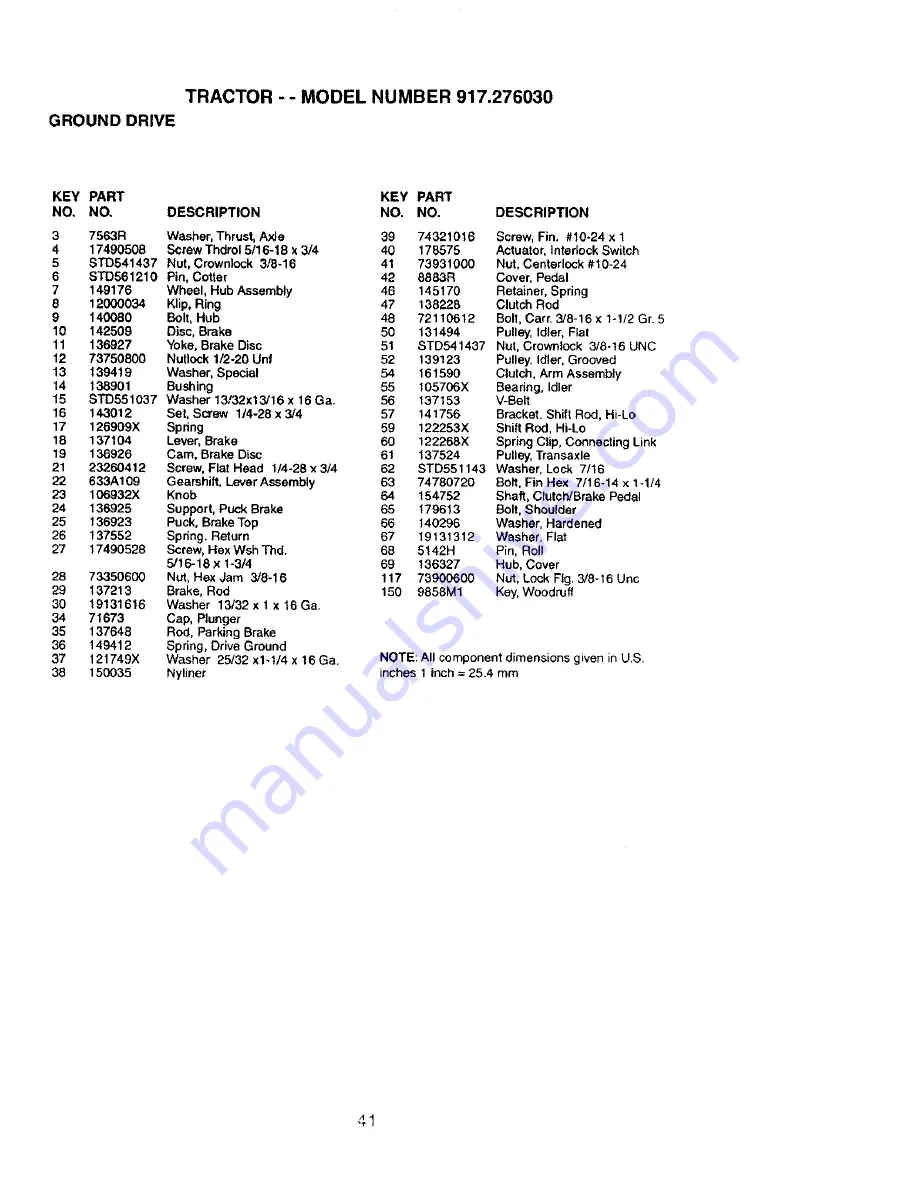 Craftsman 917.27603 Owner'S Manual Download Page 41