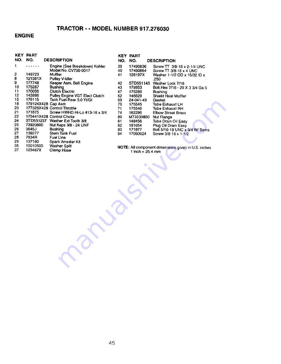 Craftsman 917.27603 Owner'S Manual Download Page 45