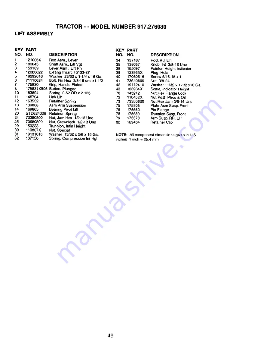 Craftsman 917.27603 Owner'S Manual Download Page 49