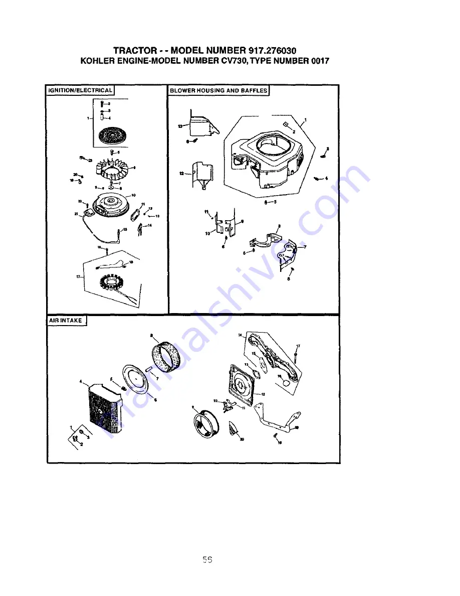 Craftsman 917.27603 Owner'S Manual Download Page 56