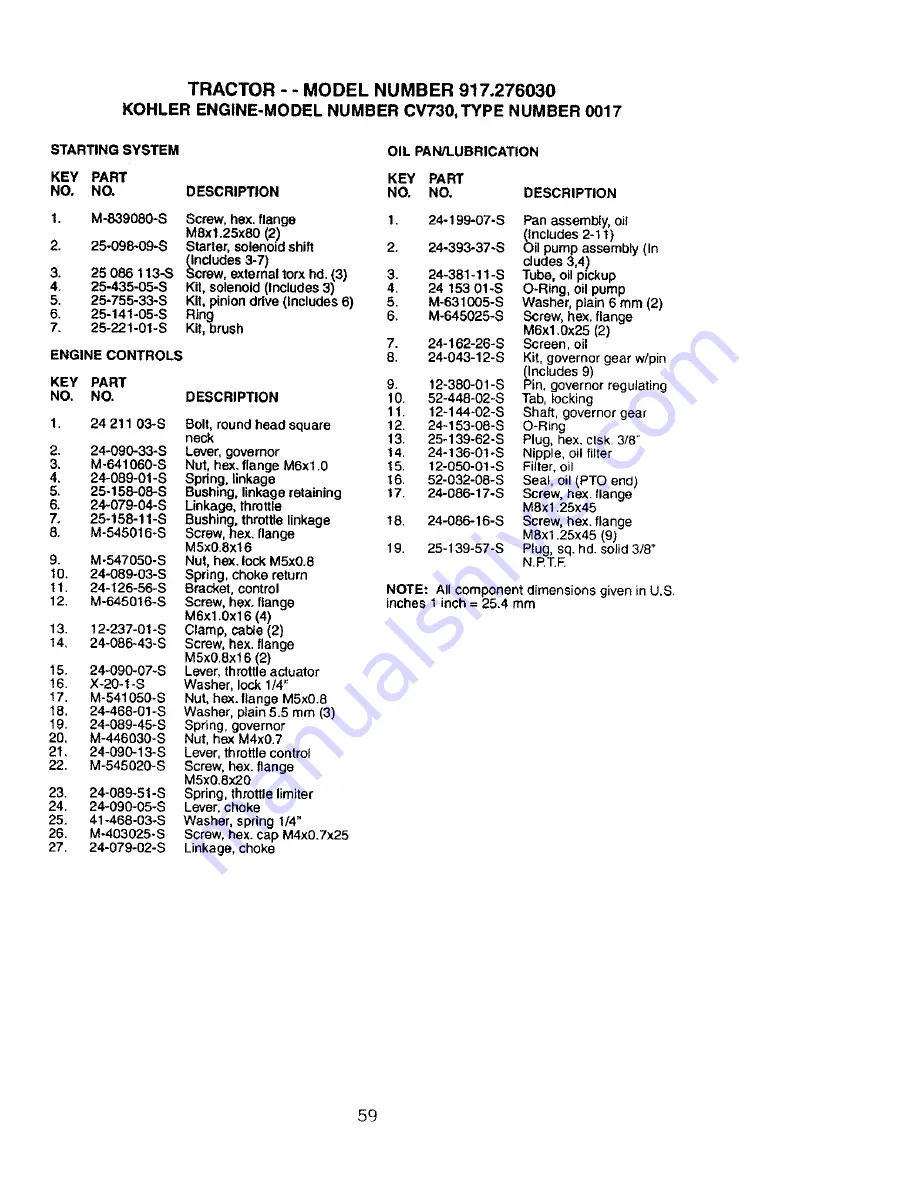 Craftsman 917.27603 Owner'S Manual Download Page 59