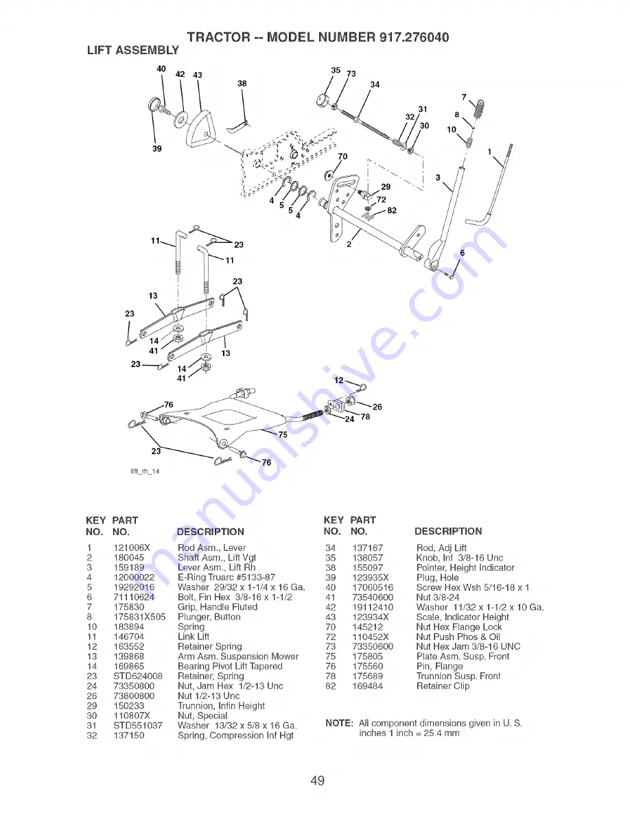 Craftsman 917.276040 Owner'S Manual Download Page 49