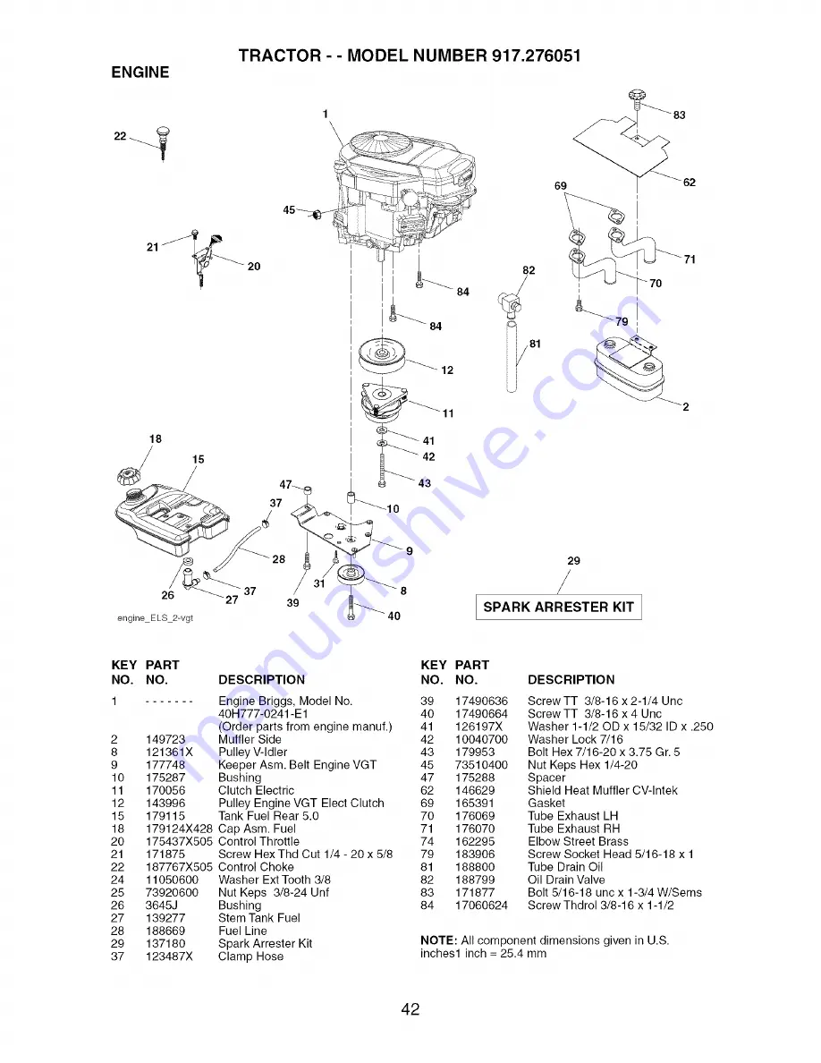 Craftsman 917.276051 Скачать руководство пользователя страница 42