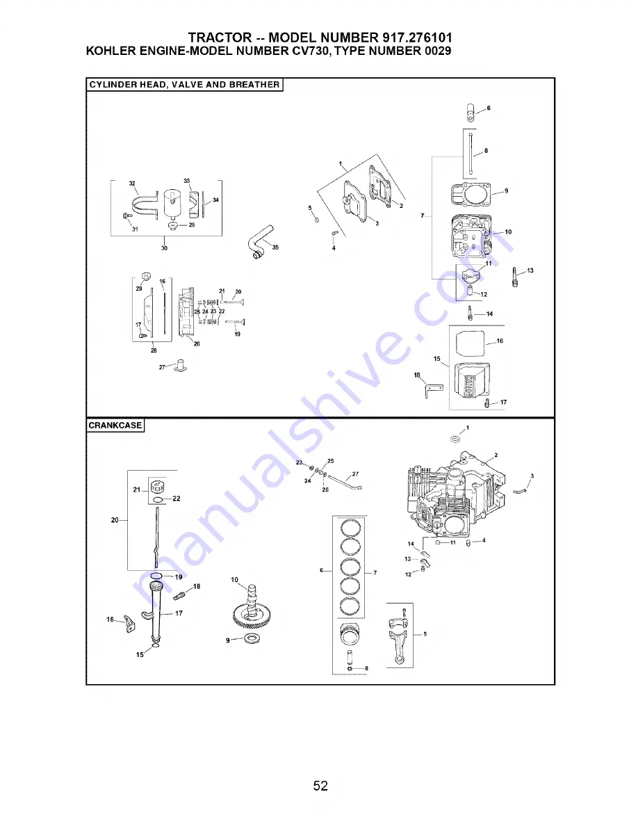 Craftsman 917.276101 Owner'S Manual Download Page 52