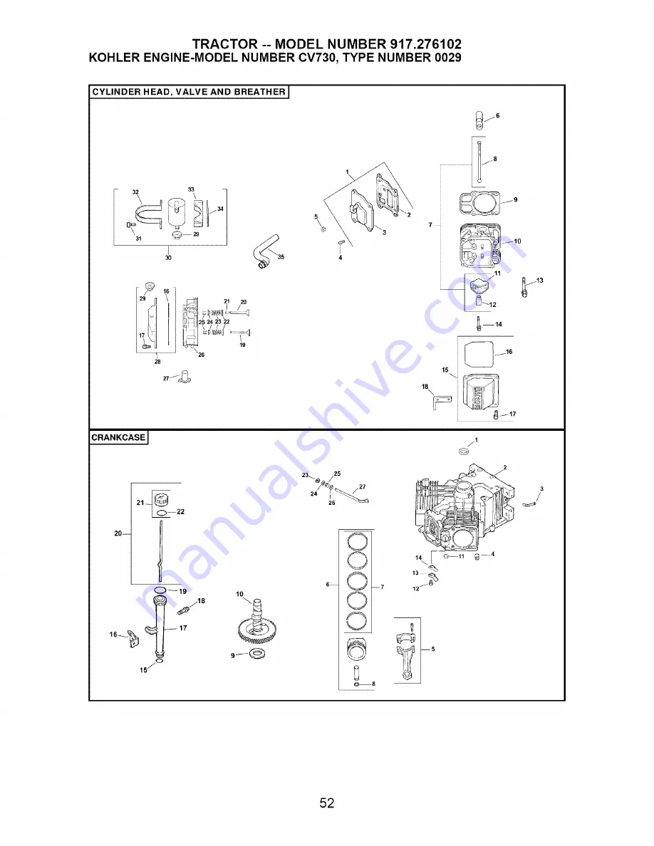 Craftsman 917.276102 Owner'S Manual Download Page 52