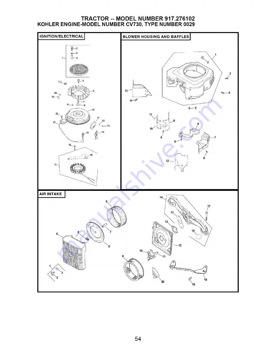 Craftsman 917.276102 Скачать руководство пользователя страница 54