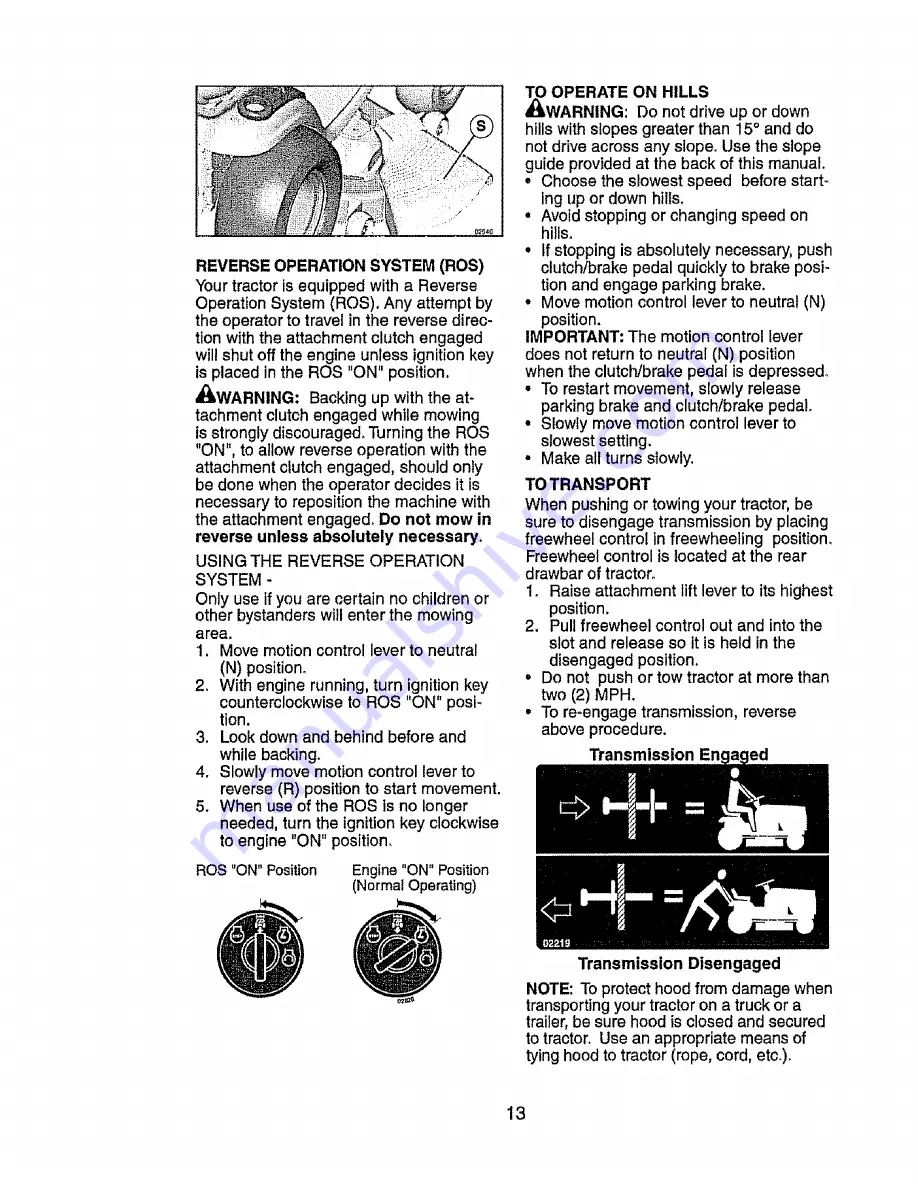 Craftsman 917.276181 Operator'S Manual Download Page 13