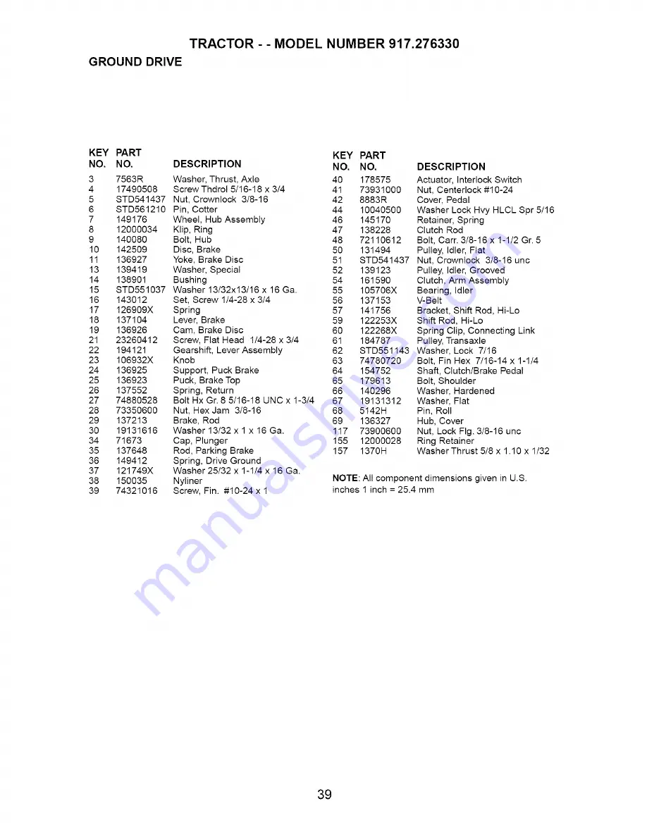 Craftsman 917.276330 Owner'S Manual Download Page 39